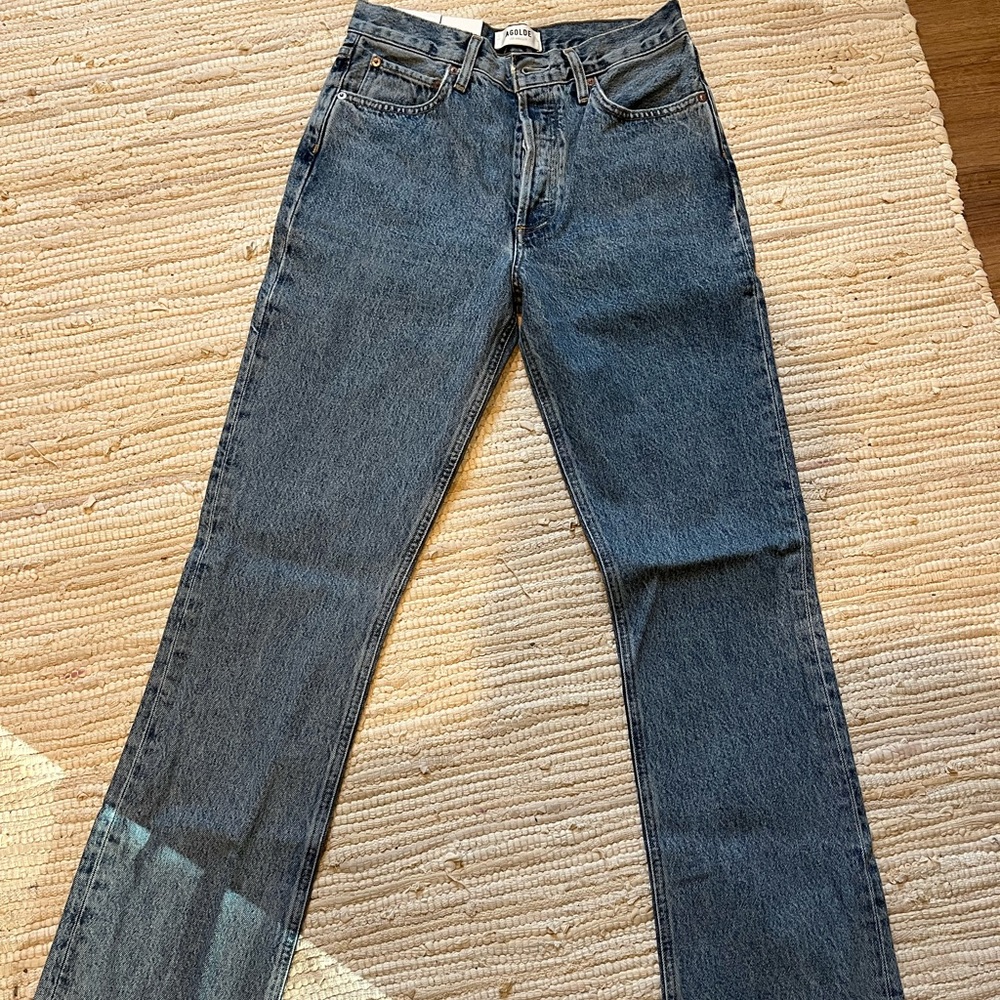 Agolde Mid Rise Relaxed Boot size 26